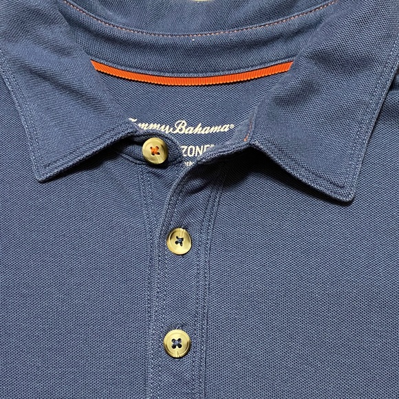 Tommy Bahama Men's Islandzone Blue Polo with Pocket, Size XL. - Picture 4 of 10